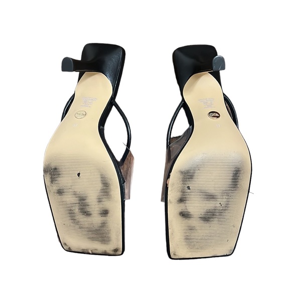 Zara High Heel Vinyl Sandals Size 37 - Picture 10 of 11